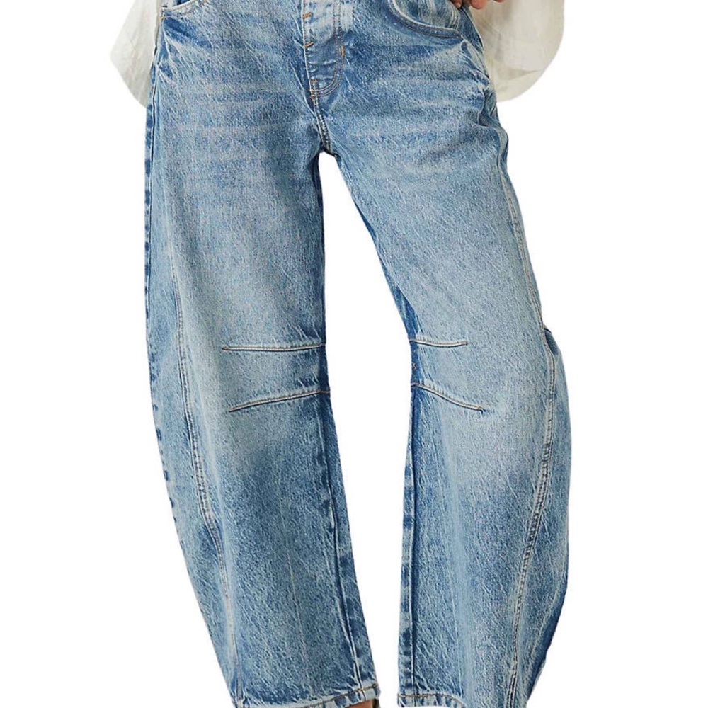 Blue Boyfriend Jeans Relaxed Fit